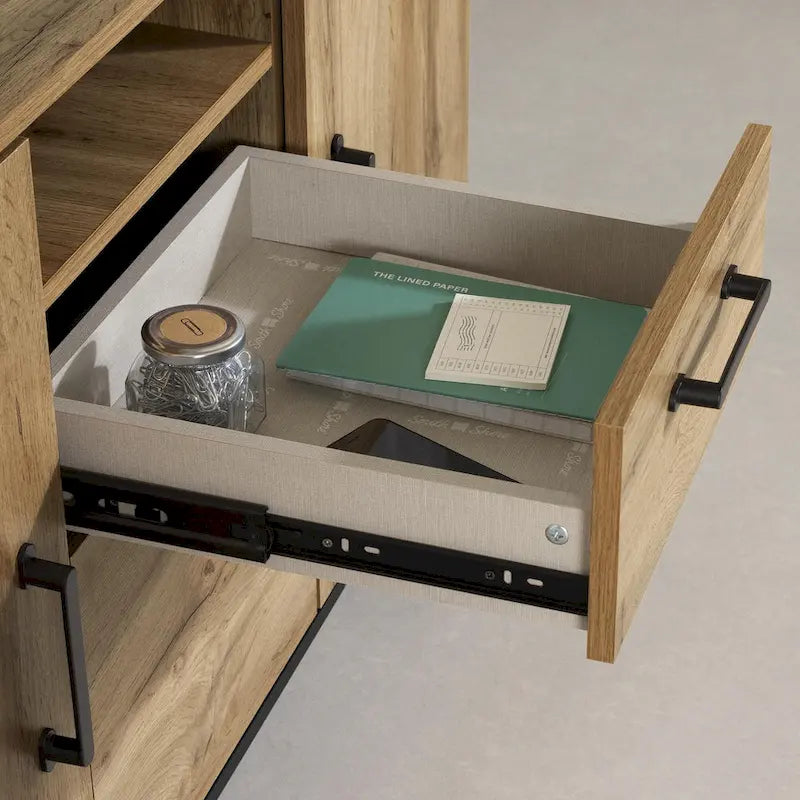 Home-Office-Sideboard mit Schublade für Hängeregistratur und verstellbarem Einlegeboden