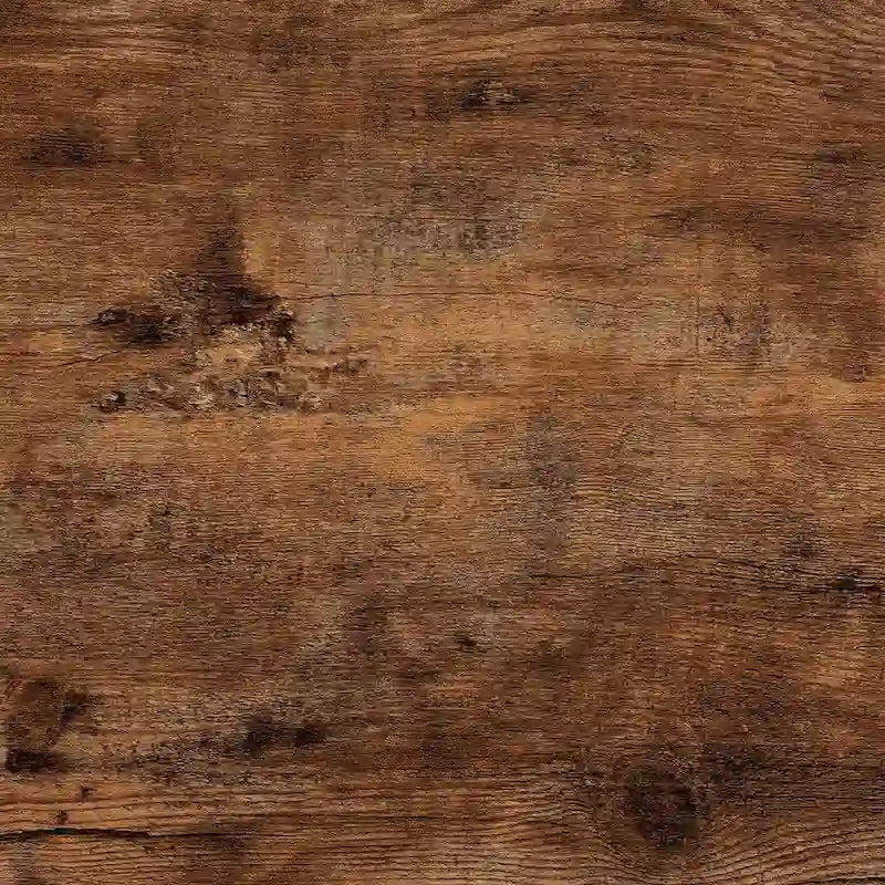 Moderne Akzentbank aus Holz und Metall, Walnussbraun