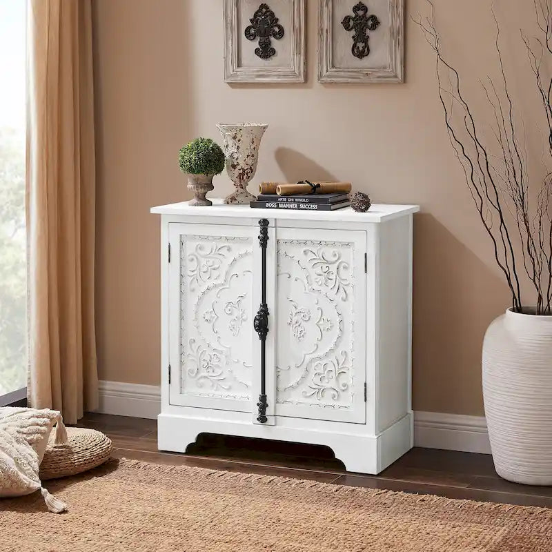 Retro und romantischer Blumenschrank