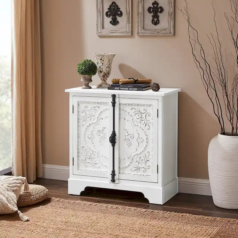 Retro und romantischer Blumenschrank