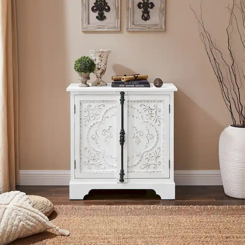Retro und romantischer Blumenschrank