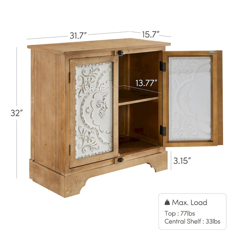 Retro und romantischer Blumenschrank