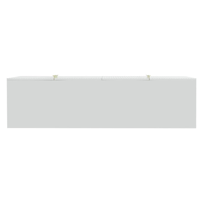 4-türiges Sideboard-Buffetschrank mit goldenen Metallgriffen