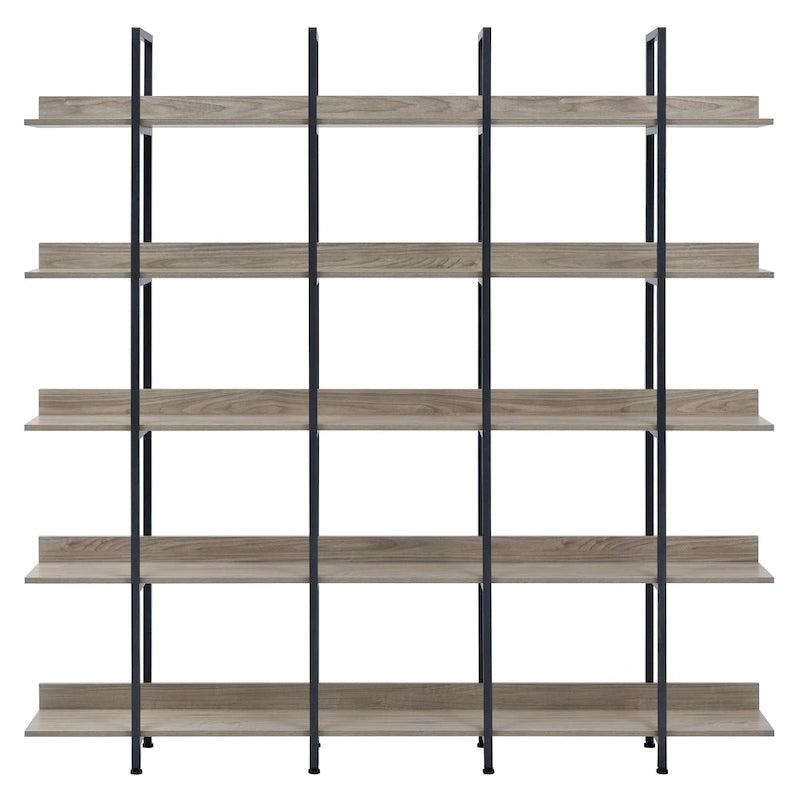 Regal im Vintage-Industrial-Stil mit Metallrahmen