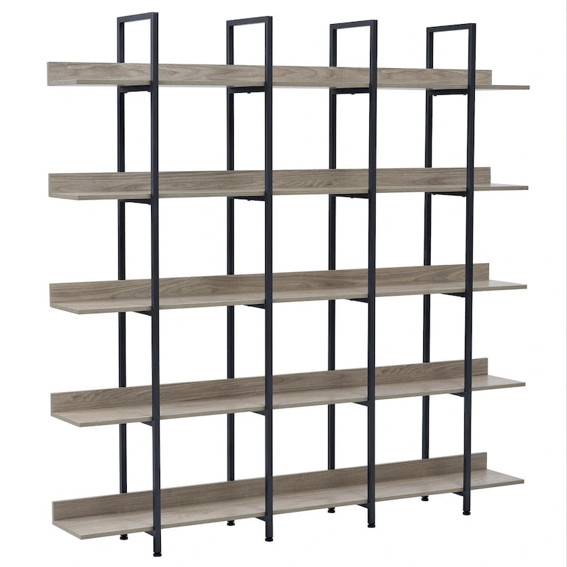 Regal im Vintage-Industrial-Stil mit Metallrahmen