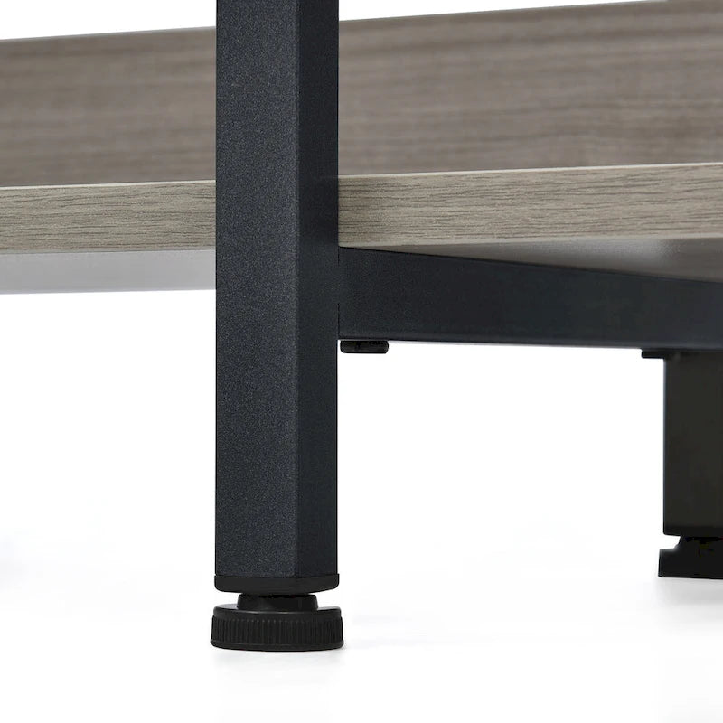 Regal im Vintage-Industrial-Stil mit Metallrahmen