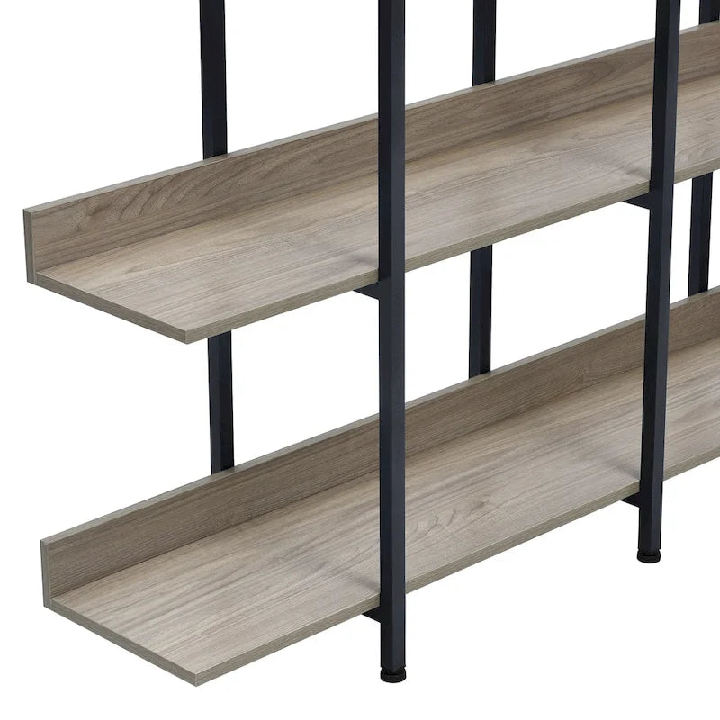 Regal im Vintage-Industrial-Stil mit Metallrahmen