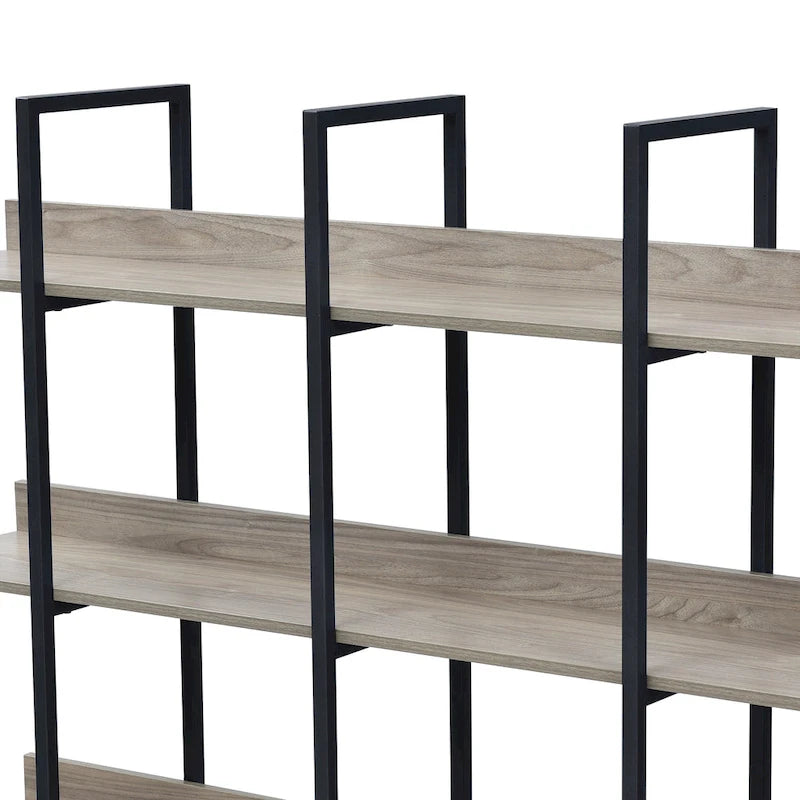 Regal im Vintage-Industrial-Stil mit Metallrahmen