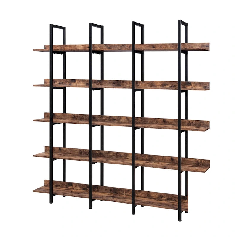 Regal im Vintage-Industrial-Stil mit Metallrahmen