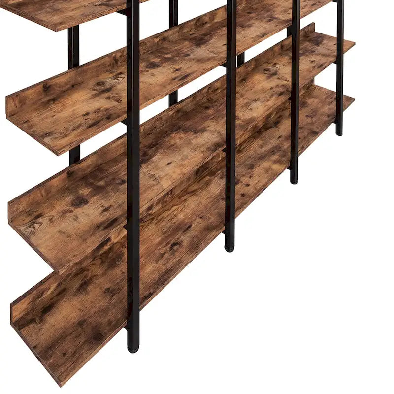 Regal im Vintage-Industrial-Stil mit Metallrahmen