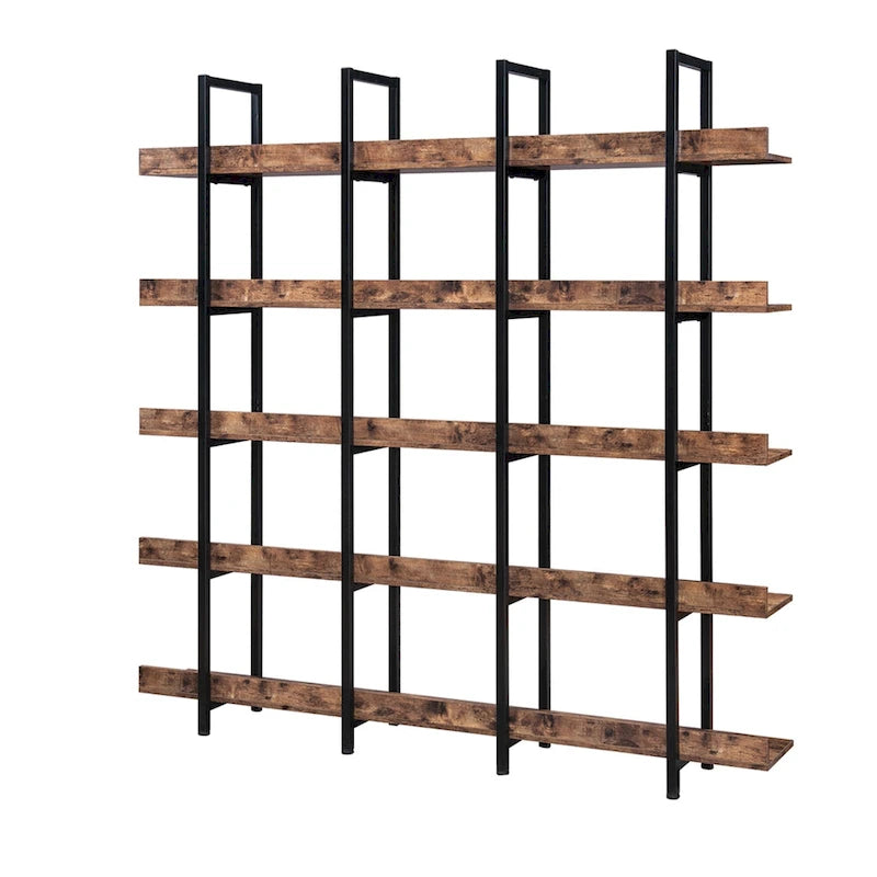 Regal im Vintage-Industrial-Stil mit Metallrahmen