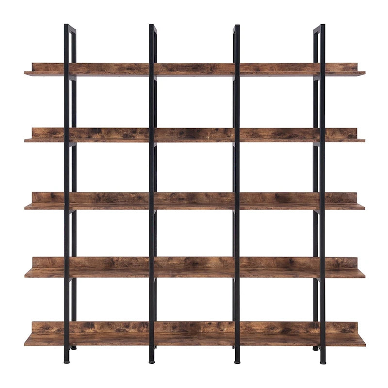 Regal im Vintage-Industrial-Stil mit Metallrahmen