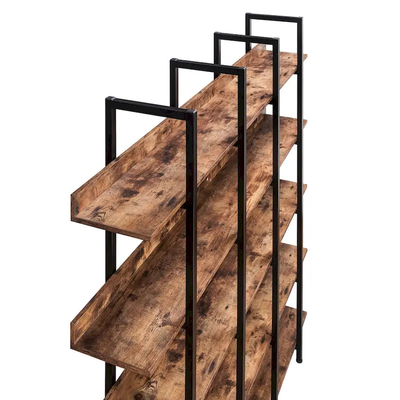Regal im Vintage-Industrial-Stil mit Metallrahmen