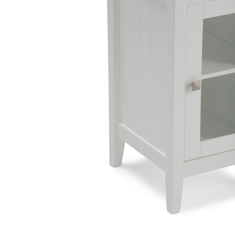 30H x 15B Standregal für Badezimmer, Reinweiß
