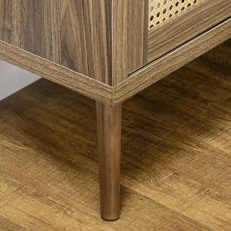 Sideboard-Buffetschrank mit Rattantüren