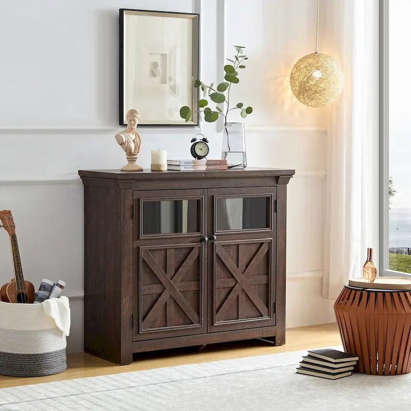 38 Zoll großes Bauernhaus-Buffet Sideboard mit 2 Türen