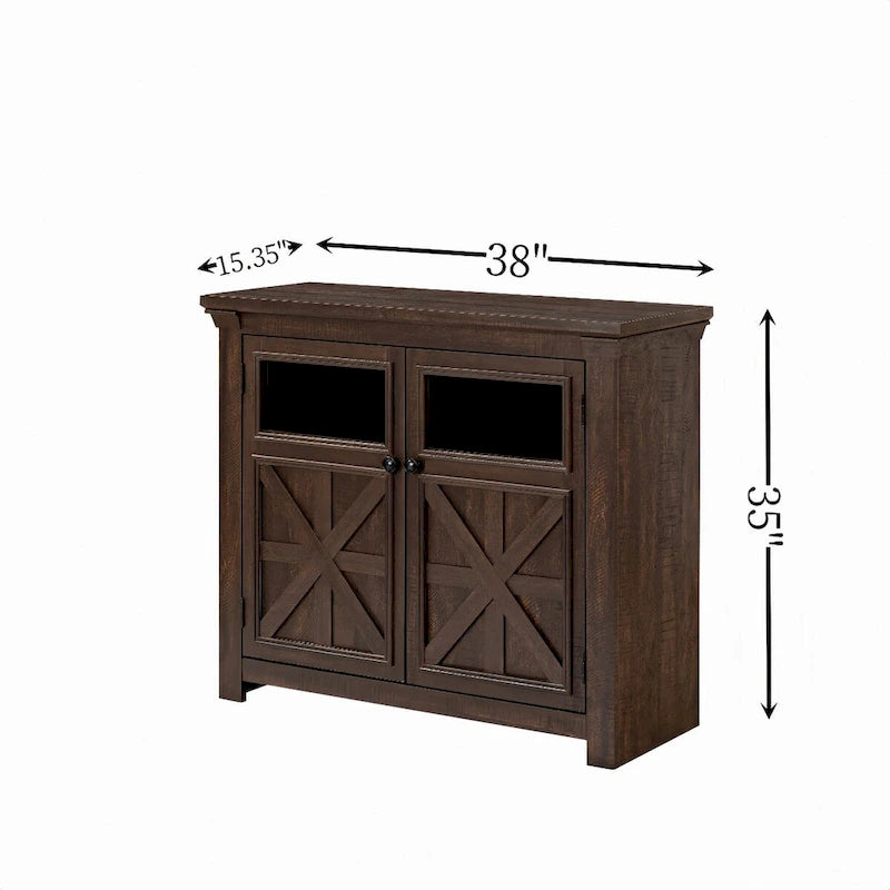 38 Zoll großes Bauernhaus-Buffet Sideboard mit 2 Türen