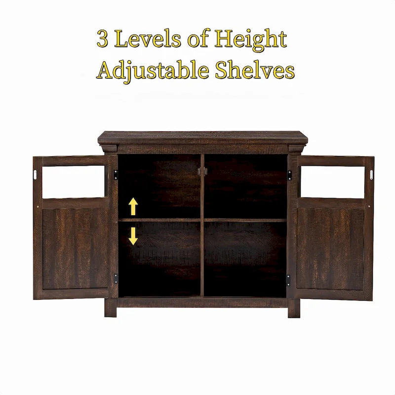 38 Zoll großes Bauernhaus-Buffet Sideboard mit 2 Türen