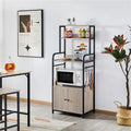 Mehrschichtiges Bäckerregal mit 1 Schrank und 3 Ablagefächern