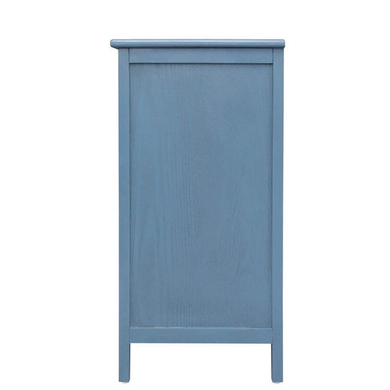3-Schubladen-Schrank aus natürlichem Rattan