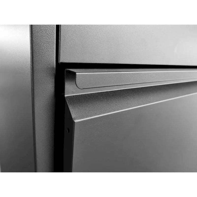 2 bis 5-schübiger vertikaler Aktenschrank aus Metall mit Schloss, 14,96 Zoll Breite