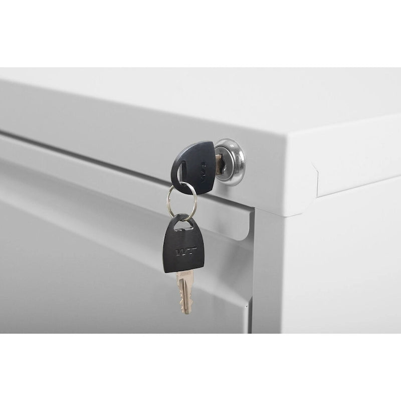 2 bis 5-schübiger vertikaler Aktenschrank aus Metall mit Schloss, 14,96 Zoll Breite