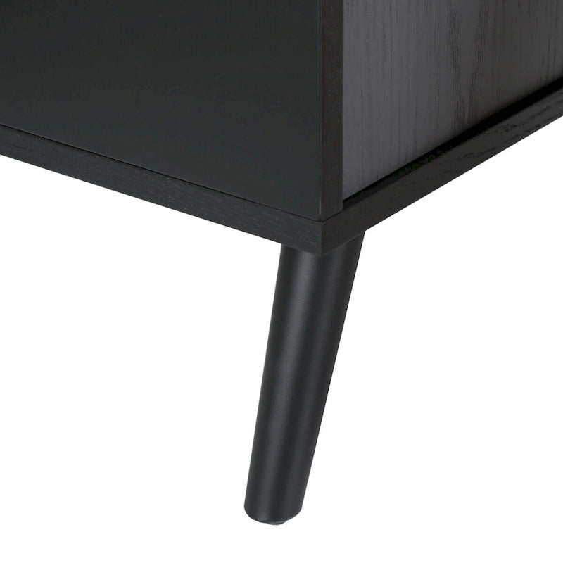Akzentschrank aus Massivholz mit 2 Türen und Sonnenstrahl-Design, 41,9 cm B x 80 cm T x 97,8 cm H