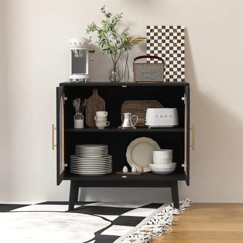 Sideboard Buffet Schrank, Akzent Küchenschrank - 15.7T x 31.5B x 31.5H