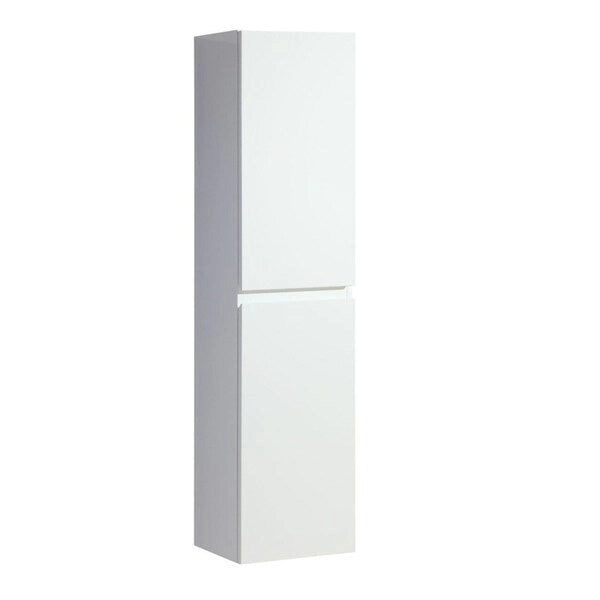 14 Zoll Wäscheschrank, hochglänzend weiß lackiert - 13,8 x 11,8 x 55,1