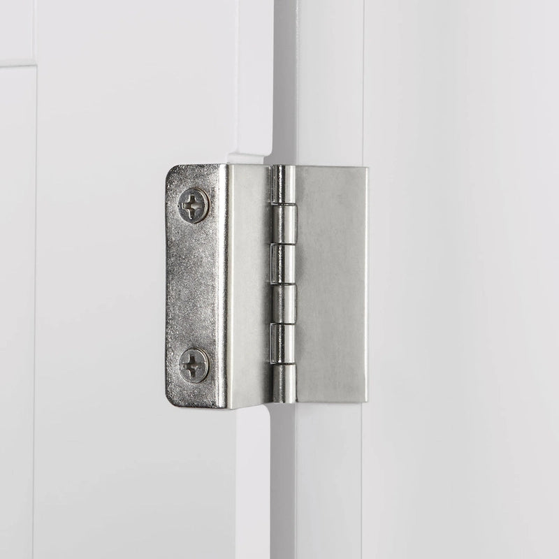 Hoher Eckbadezimmerschrank mit offenen Regalen