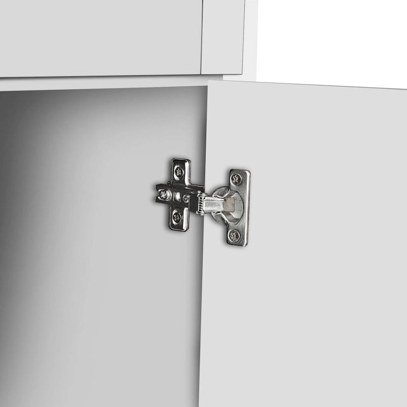 Hoher Aufbewahrungsschrank mit 8 Türen und 4 Einlegeböden, 61T x 32,5B x 183,9H cm