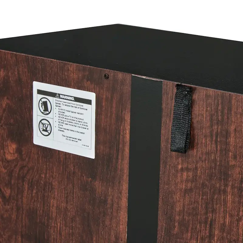 Hoher Aufbewahrungsschrank mit 8 Türen und 4 Einlegeböden, 61T x 32,5B x 183,9H cm