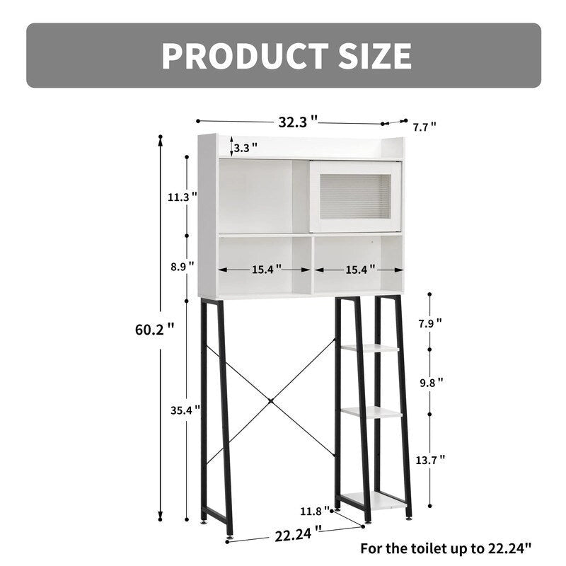 WC-Oberschrank – 11,8T x 32,3B x 60,2H